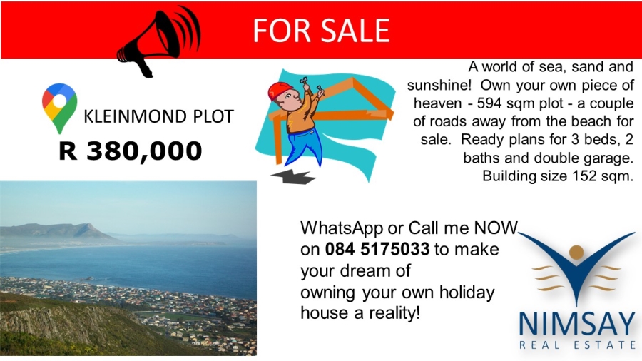 0 Bedroom Property for Sale in Kleinmond Western Cape